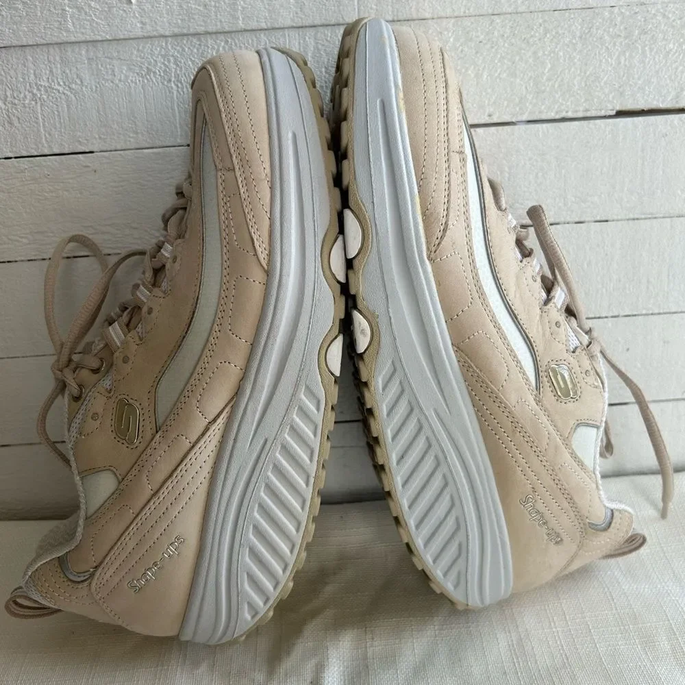 Skechers Beige Shape Ups Shape Up 10